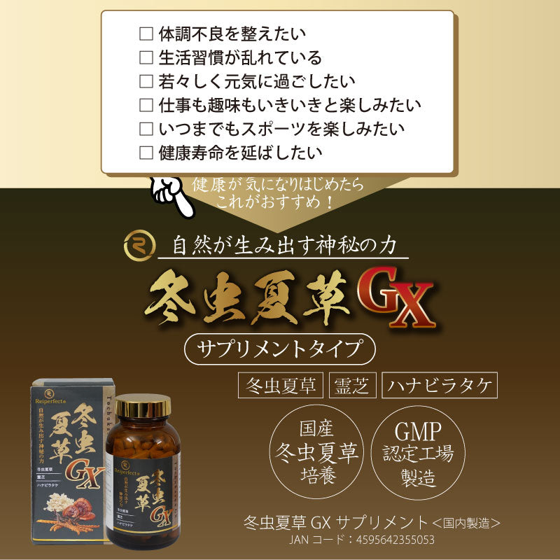 冬虫夏草GXサプリメント