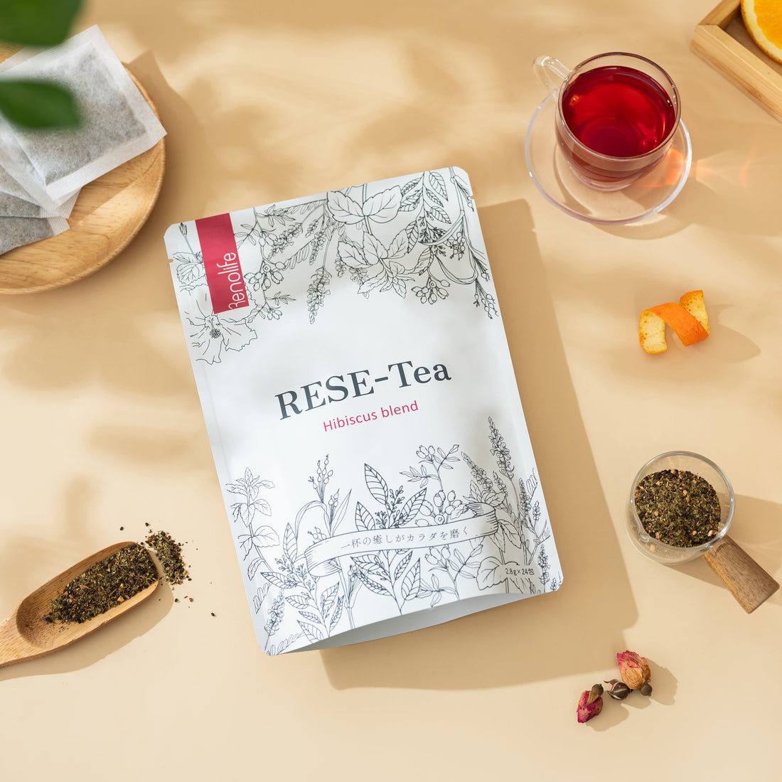 【新商品プレゼント】抽選で50 名様にRenolife の新商品「RESE-Tea」 を無料プレゼント