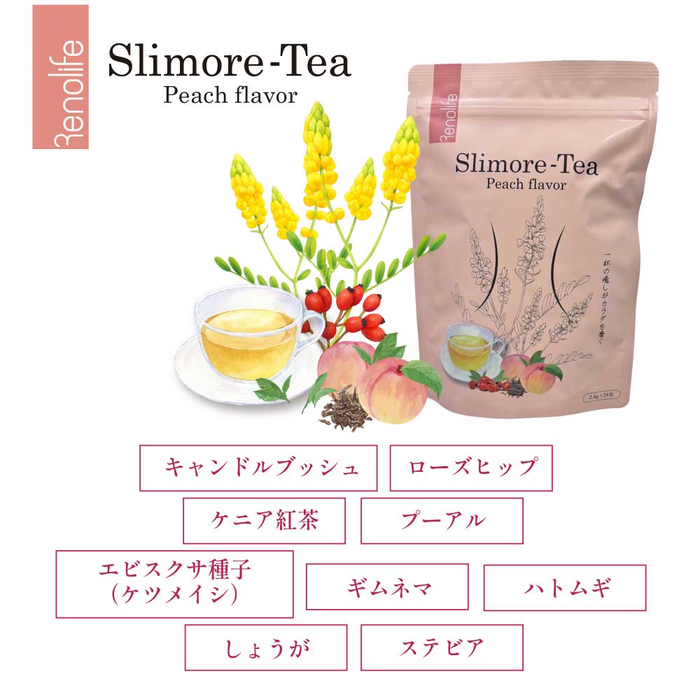 Slimore-Tea Peach flavor（スリモアティー）